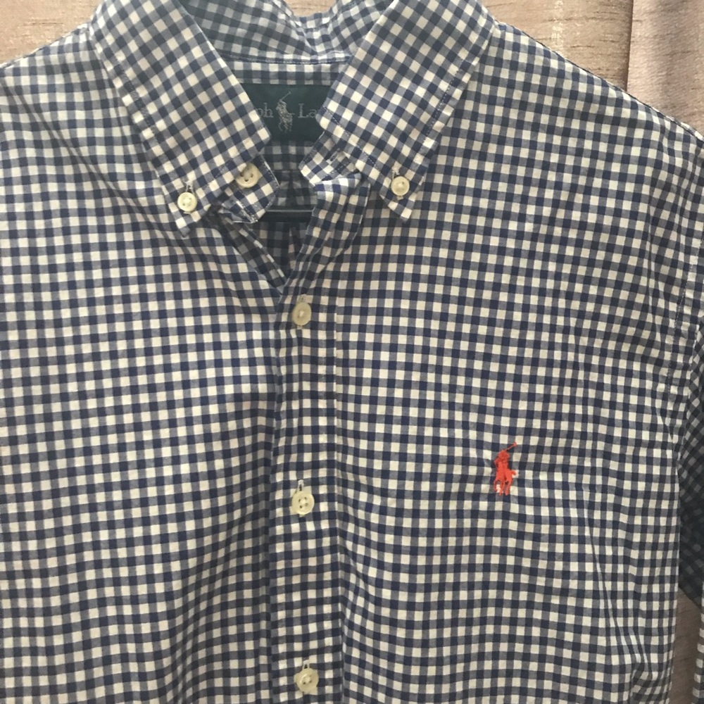 Ralph Lauren Polo plaid button up shirt